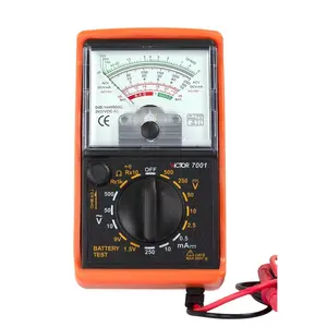 VICTOR 7001 siyah ve turuncu taşınabilir AC DC 500V 250mA Analog multimetre dB/kuru pil ölçüm ölçer