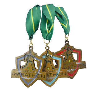 Médailles de Marathon Personnalisées en Argent Antique pour les Finishers du Marathon de Larian Hari Malaisie Baru - Product Image 2