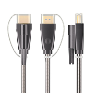 Câble HDMI 2.1 blindé à vis de verrouillage <span class=keywords><strong>AOC</strong></span>, fibre optique 8K/60Hz, anti-morsure, longue portée, compatible OEM pour projets d'ingénierie - Product Image 6