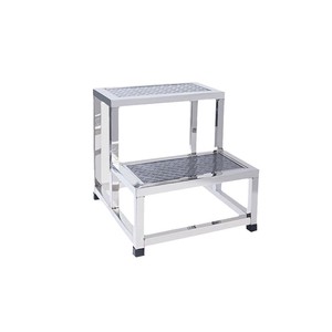 Boan Stainless Steel <b>Step</b> Stool Two <b>Step</b> Industrial Workshop Footrest Inspection Platform BA004 - Product Image 1
