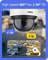 ANNKE OEM AP056 HD 4MP CCTV Security Camera 25X Two-Way Audio NVR Powered by Starlight IR Intelsense Network Speed Dome