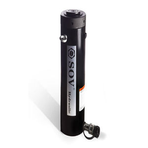 Vérin hydraulique à simple effet SOV RC-506 700 bars 50 tonnes avec retour par ressort, matériau 42CRMO, hauteur 441 mm - Product Image 5