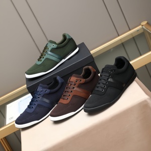 Chaussures de course décontractées en cuir souple de <span class=keywords><strong>style</strong></span> <span class=keywords><strong>anglais</strong></span> pour hommes avec semelles antidérapantes, rehaussantes, chaussures de sport décontractées à la mode - Product Image 6