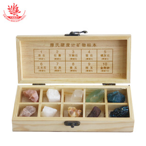 Testeur de dureté Mohs, échantillons de minéraux et de minerai, pierres brutes, coffret cadeau exquis, outil de mesure de dureté Mohs, créatif. - Product Image 4