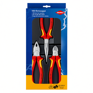 Juego de Herramientas Knipex Vde, Alicates Aislados, Kit de Seguridad Eléctrica de 1000 V - Product Image 1