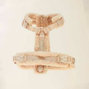 Harness Bulu Domba Lembut - Harness Anjing Kucing yang Dapat Disesuaikan dan Nyaman untuk Hewan Peliharaan Kecil/Menengah/Besar, Rompi Jalan-Jalan Hewan Peliharaan Multi-Warna - Product Image 5