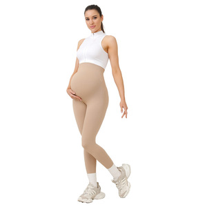 Leggings Premaman Senza Cuciture <span class=keywords><strong>in</strong></span> Nove Colori - Morbidi, Traspiranti, per <span class=keywords><strong>Gravidanza</strong></span>, Allenamento e Yoga - Product Image 2