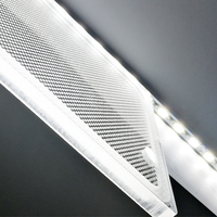 Promotion ventes bonne qualité prix bon marché affichage en plastique acrylique panneau de guidage de lumière feuille de diffuseur pour éclairage LED