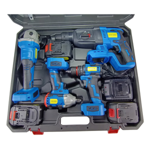 Kaqi Tools TS-821-4IN1 Elektrowerkzeug-<span class=keywords><strong>Set</strong></span> 21V 4-in-1 Bürstenloser Bohrschrauber Schlagbohrer Schraubenschlüssel Winkelschleifer Werkzeugset Heimwerker-Kit - Product Image 2