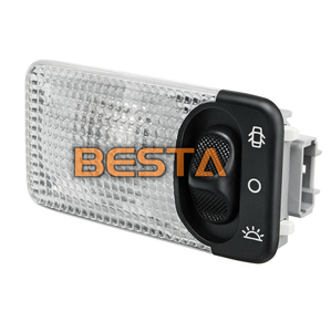 Plafonnier intérieur de voiture, plafonnier rond, lampe de lecture, adapté à Citroën C1 C2 C3 Peugeot 206 <span class=keywords><strong>CC</strong></span> 207 6362AC 6362P3 6362K9 - Product Image 6