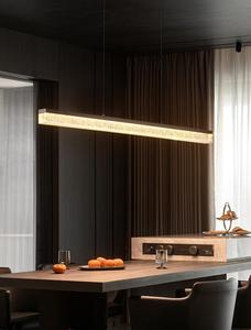 Luminaire suspendu minimaliste pour salle à manger avec une touche de luxe discret, luminaire linéaire minimaliste pour bar/table à manger - Product Image 3