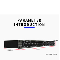 GAX- 266 Équipement Systèmes Sonores Audio DJ Professionnel Maximiseur de Précision Compresseur Limiteur Double Canal 266XL Limiteur de Haut-Parleur