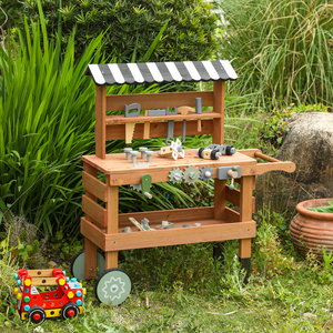 <span class=keywords><strong>Jouet</strong></span> d'établi en <span class=keywords><strong>bois</strong></span> de qualité supérieure pour enfants avec des outils réalistes pour le jeu de simulation et le développement des compétences de la petite enfance - Product Image 2