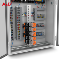 Module de relais miniature électromagnétique A&B PNM 10A DPDT pour rail DIN, DC 12V/24V AC 220V, relais industriel