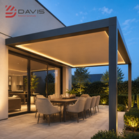 Pavillon-Hersteller: Elektrisch bedienbare, ausziehbare Aluminium-Pergola mit individueller Pavillonstruktur für Großhandelsprojekte