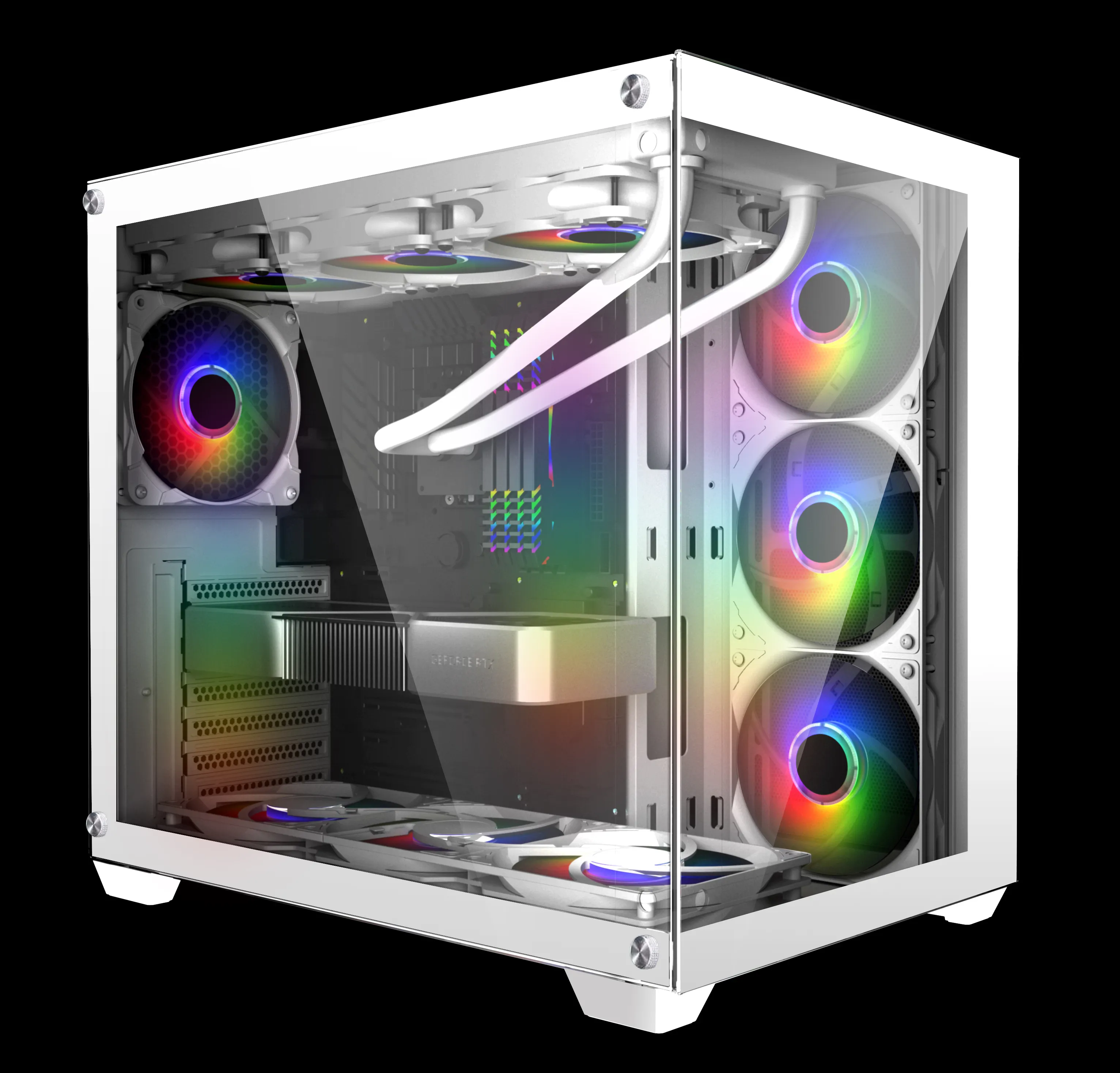 Estojo De PC 2023 custodia per Computer da gioco di nuova fabbrica di Design custodia per PC ATX custodia e torri per computer in vetro temperato HD USB3.0