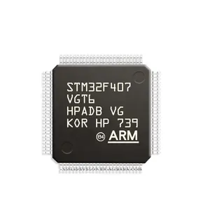STM32F407VGT6 STM32F407VG 32F407VGT6 lqfp-100 MCU מקורי 32 סיביות STM32F407VGT6