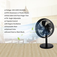 Ventilateur industriel oscillant électrique de table de piédestal en métal de 12 pouces 3 vitesses Ventilateur pour la maison