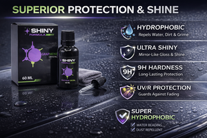 น้ำยาเคลือบเงาสูตรกราฟีน Shinyformula ป้องกันรอยขีดข่วน ซ่อมแซมตัวเองได้ พร้อมเทคโนโลยีป้องกันรังสียูวี สำหรับดูแลสีรถยนต์ 9 ปี ขนาด 60 มล. สำหรับรถยนต์ใหม่และเก่า - Product Image 4