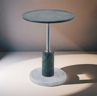 Table console moderne de luxe léger en pierre naturelle pour couloir, petit appartement, salon, villa, atelier – Sensation haut de gamme