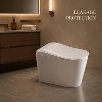 Toilette intelligente avec bidet automatique, système d'auto-nettoyage, télécommande, drainage en S