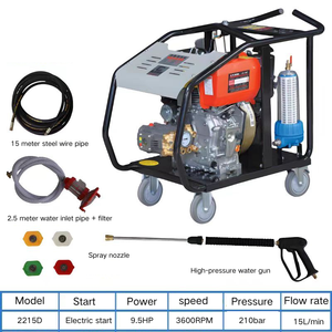 Limpiadores de alta presión de combustible diésel comercial para exteriores 9.5HP Nueva Limpieza de agua fría impulsada por <span class=keywords><strong>motor</strong></span> de combustión interna de 210bar - Product Image 2