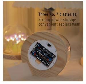 ديي اليدوية الخزامى الزجاج الجدول مصباح الليل ضوء التخصيص الكريستال الكرة زهرة الزنبق أدى ضوء الليل للهدايا - Product Image 4