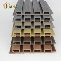 Pabrik Penyuplai Panel Dinding WPC Luar Ruangan, Mudah Dipasang, Tahan Air, Tahan Api, Cladding Eksterior WPC