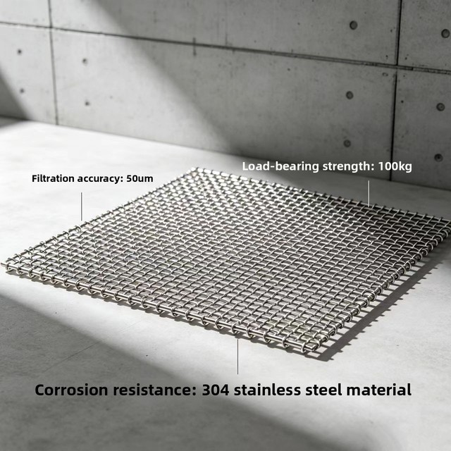 Durable 304L 316L Stainless Steel Woven Mesh 1mm 3mm 4mm Precision Sieve for Mining Industrial Filter