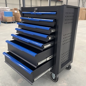Chất Lượng Cao Bền 7-Ngăn Kéo Sắt Công Cụ Ngực Trên Bánh Xe Di Động Con Lăn Hộp Công Cụ Tủ Với Tùy Chỉnh OEM Hỗ Trợ - Product Image 3
