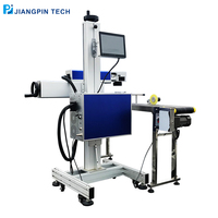 Mesin Penanda Laser CO2 Model Flying 35W untuk Botol Minuman, Tas Hadiah, dan Barang Kaleng
