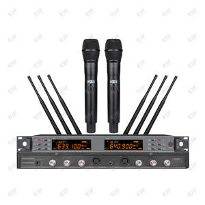 Micrófono Inalámbrico UHF HD-3000 de Alta Calidad con Patrón Polar Cardioide Metálico y Cancelación de Ruido para Actuaciones en Escenarios de Iglesias - Product Image 1