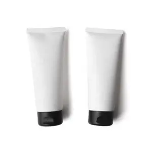 100G Matte White Squeeze Cosméticos Recipientes Facial Cleanser Hand Cream Embalagem Tubos Vazio PE Tubo De Plástico Embalagem Cosmética