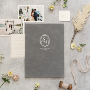 Folio de Certificado de <span class=keywords><strong>Boda</strong></span> de Terciopelo Lujoso Hecho a Mano con Estampado de Lámina Personalizado, Funda Refinada para <span class=keywords><strong>Documentos</strong></span>, Recuerdo para Fiestas de Navidad y Eventos - Product Image 2