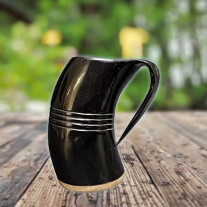 แก้วน้ำเขาสัตว์ไวกิ้งคุณภาพดีเยี่ยม ทนทาน เหมาะสำหรับตกแต่งบ้านและโอกาสต่างๆ เช่น กลับไปโรงเรียน ส่งตรงจากผู้ผลิตในอินเดีย - Product Image 1