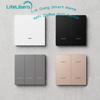 SZMYQ 1-4 Gang maison intelligente WiFi ZigBee interrupteur mural Tuya App contrôle ignifuge PC lumière automatisation bouton poussoir maison intelligente