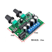 Module d'amplification audio DIY pour haut-parleur subwoofer super basse fréquence 2.1 à trois canaux DC12V Hi-Fi