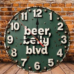 Round Wooden Wall <b>Clock</b> 25x25Cm Minimalist Silent Non Ticking Cafe Bar Decor <b>Clock</b> - Product Image 4