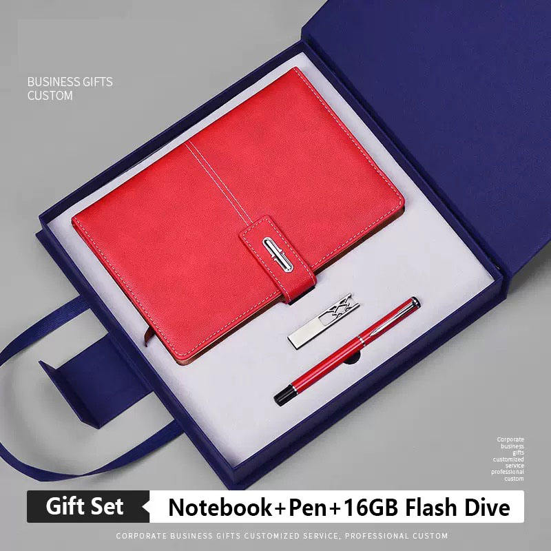Notebook(Red)+Pen(Red)+16G Flash Drive