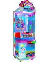 Machine à griffes à bonbons et à jouets, distributeur de jouets avec acceptation de pièces de monnaie et jetons, machine d'arcade Kawaii pour cinéma, livraison DDP