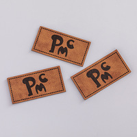 Logo de marque de gravure laser personnalisée patch de réparation en cuir gaufré étiquette vierge patchs en similicuir PU pour jean bonnet chapeau