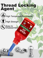 Fixateur de vis de force moyenne HiGlue 242 bleu 50ml, adhésif anaérobie pour boulons, écrous et goujons jusqu'à M36