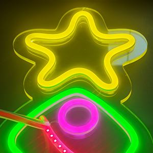 Silicone 6mm Séparé <span class=keywords><strong>LED</strong></span> Bande Néon <span class=keywords><strong>Tube</strong></span> Flexible <span class=keywords><strong>LED</strong></span> Néons pour Faire Des Panneaux Publicitaires Au Néon - Product Image 2