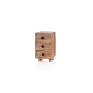 Minimalist Design Nano Tall 3 <b>Drawers</b> Spacious Wood and PP Storage for <b>Small</b> Items for Any Room Organization - Product Image 4