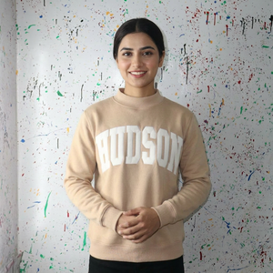 Sudadera SAND 100% Algodón con Apliques Bordados, Estilo Deportivo, Invierno, Talla Grande, con Capucha, Media Cremallera, Terciopelo, Impresión Digital - Product Image 1