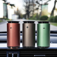 Vente chaude De Luxe Sans Eau Machine Parfumée À L'huile Intelligente Électrique Aroma Huile Noir Métal Maison Voiture Aroma Diffuseur Diffuseur De Parfum