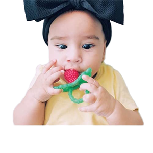Sans BPA fraise Silicone bébé molaire anneau de <span class=keywords><strong>dentition</strong></span> en forme de sucette <span class=keywords><strong>jouet</strong></span> de fruits pour unisexe <span class=keywords><strong>dentition</strong></span> drôle conception à mâcher doux - Product Image 5