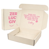 Boîte d'expédition en carton ondulé personnalisée avec logo, recyclable et réutilisable, pour l'emballage de vêtements, chapeaux et cadeaux, avec pelliculage mat