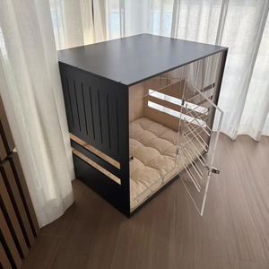 Casa de perro con panel frontal de acrílico y <span class=keywords><strong>puerta</strong></span> con casas de perro decorativas - Product Image 4