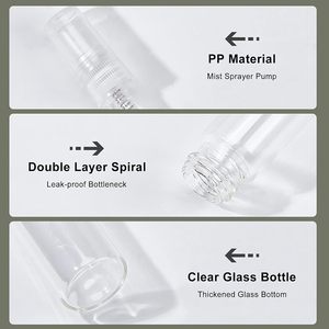Atomizadores de Vidrio Transparentes Ecológicos Vacíos Personalizados de 2ml 3ml 5ml 10ml, Pulverizador de Niebla Metálico Ámbar, Botella de Prueba con Pulverizador - Product Image 3